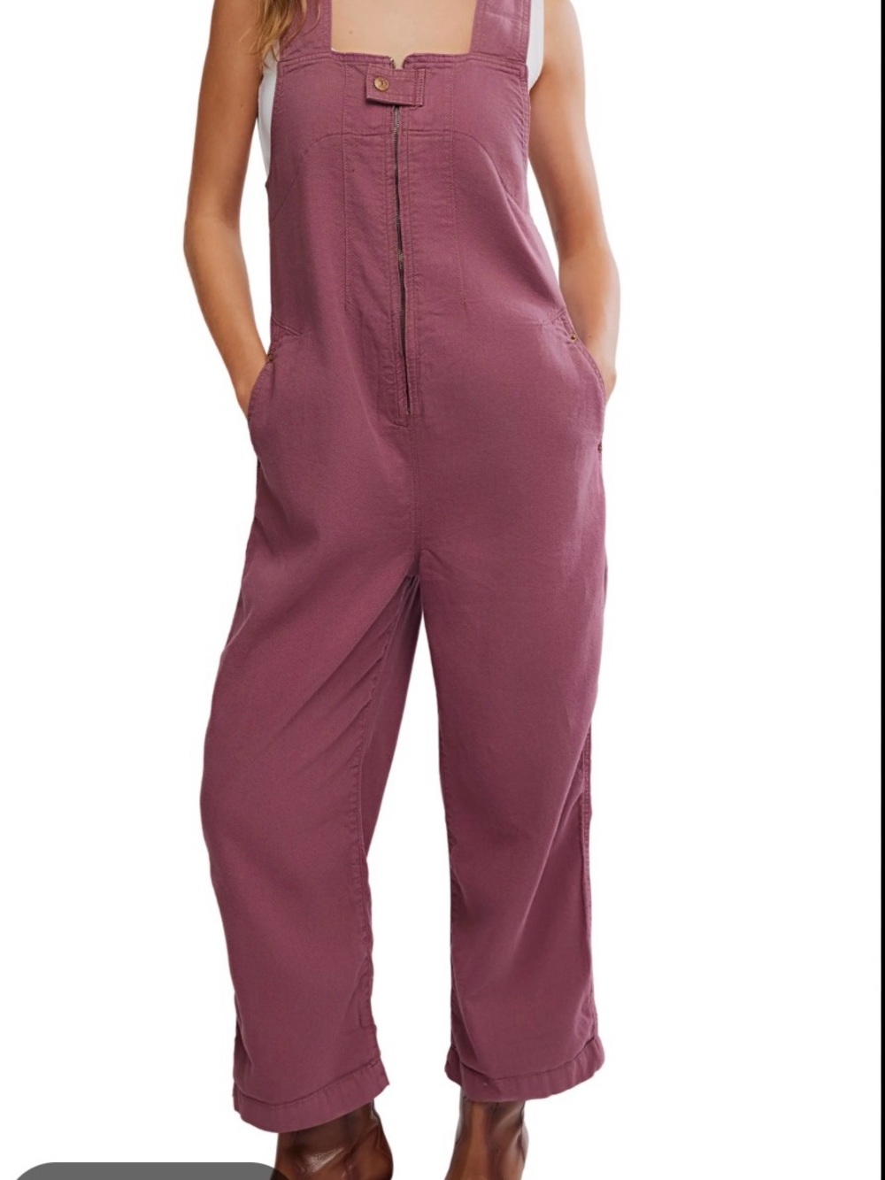 Free People - We The Free Jude One Piece - Mauve Utility Jumpsuit Overalls